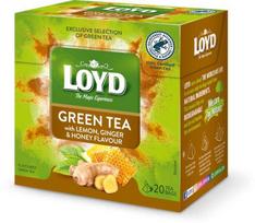 Žalioji arbata LOYD Žalias Lemon, Honey, Ginger 20x2g