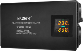 KEMOT SER-1000-W automatinis įtampos stabilizatorius, tikslumas 8%