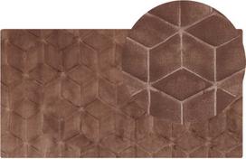 Beliani Dirbtinio kailio kilimas THATTA rudas 80 x 150 cm