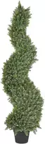 Beliani Dirbtinis augalas CYPRESS SPIRAL TREE 126 cm žalias