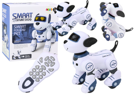 Robotas - šuo su nuotolinio valdymo pultu, mėlynas