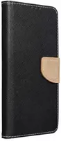 Dėklas Oem Flip case for iPhone 16 PLUS Fancy Book juodas / auksinis