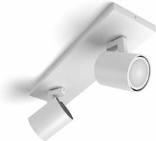 Lubinis šviestuvas Philips Hue Baltas Amb. Runner Spot 2 flg. Weiß 2x350lm inkl. Dimmschalter