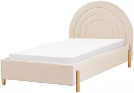 Vaikiška lova Beliani ANET 90 x 200 cm smėlio spalvos