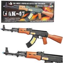 Žaislinis šautuvas AK-47 su šviesos ir garso efektais, 68.5 cm