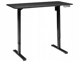 Beliani Elektriškai reguliuojamas stalas TAVARES, juodas, 120 cm x 60 cm