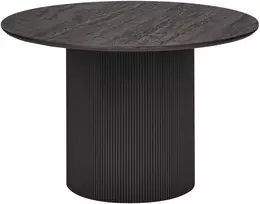 Beliani Valgomojo stalas SHEHO juodas 120 cm