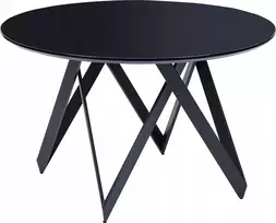 Beliani Valgomojo stalas OXHILL Juodas 120 cm