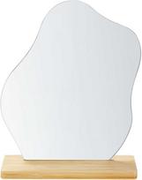 Beliani LOZERE pastatomas veidrodis 19 cm 22 cm bambukinis šviesiai rudas