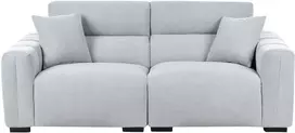 Beliani Trivietė sofa FAUSKAN Mėlyna
