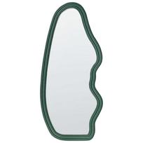 Beliani Sieninis veidrodis ROCLES 68 cm 160 cm tamsiai žalias