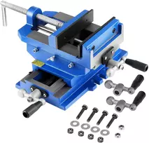 Gręžimo staklių spaustuvas, žandų plotis 152,4mm, 2 krypčių XY ašis