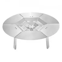 Koduva Ugnies duobės šilumos deflektorius VEVOR, skirtas Solo Stove Yukon, nerūdijantis plienas 304, apvalus, 64 x 25 cm