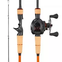 Koduva VEVOR meškerykočio ir ritės rinkinys, IM7 anglies pluoštas, 2 m, baitcasting, V1-652B-MF-R
