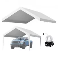 VEVOR Automobilio pastogės keičiamas uždangalas, 3,6 x 6 m, baltas