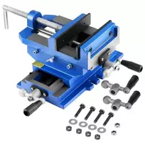 VEVOR Kryžminis gręžimo staklių spaustuvas Q97-150, ketus, 39 x 37 x 16 cm