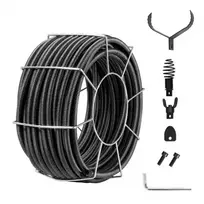 Koduva Drenažo valymo trosas VEVOR RC-9001C, 30 m x 19 mm, su 4 pjovikliais, vamzdžiams 100-200 mm