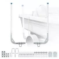 Koduva Valties priekabos kreiptuvai VEVOR XC2178, 2 vnt., plienas/PVC, 775/1205 mm