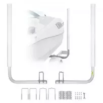 Koduva Valties priekabos kreipiančiosios VEVOR, 2 vnt., plienas ir PVC, reguliuojamas plotis 152 cm
