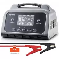 Koduva Akumuliatoriaus įkroviklis VEVOR XFH-SS04, 25 A, 6 V / 12 V / 24 V, LiFePO4 ir švino-rūgštiniams akumuliatoriams