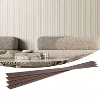 VEVOR Akustinės sienų plokštės, WPC, matinė balta, 8 vnt., 245 x 17 cm