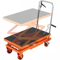 VEVOR Hidraulinis kėlimo stalas vežimėlis, 150 kg, 1270 mm kėlimo aukštis, dvigubos žirklės