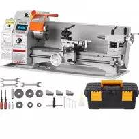 VEVOR Mini metalo tekinimo staklės, 800 W, 150–2500 aps./min, 17,8 cm x 40,7 cm