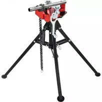 Koduva VEVOR trikojo grandininės spaustuvės vamzdžiams, 1/8"–5", 92,5 cm, sulankstomos plieninės kojelės