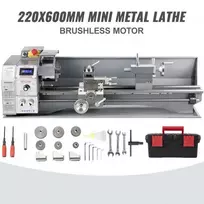 VEVOR Mini metalo tekinimo staklės 750 W, 50–3000 aps./min., 220 x 600 mm