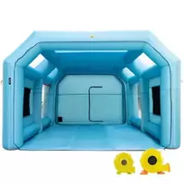 Koduva VEVOR pripučiama dažymo kamera automobiliui, 7 x 4 x 2,5 m, filtrų sistema, 2 pūstuvai