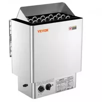 Koduva VEVOR saunos krosnelė, 8 kW elektrinė, 400 V 3N, su 3 h laikmačiu, skirta 8–12 m³