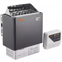 Koduva VEVOR elektrinė saunos krosnelė, 400 V 3N, su 3 val. laikmačiu ir skaitmeniniu valdikliu, 5–9 m³