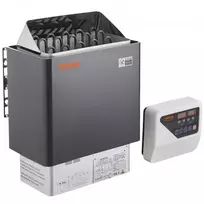 Koduva VEVOR saunos krosnelė, 8 kW elektrinė, 400 V 3N, su 3 h laikmačiu ir skaitmeniniu valdikliu, 8–12 m³