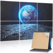 VEVOR 6 vnt. akustinės sienų plokštės „Earth“, 600 x 600 x 10 mm, lipnios