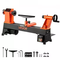 VEVOR Medžio tekinimo staklės, 750 W / 1 AG, 150–3800 aps./min., 304 x 465 mm, stalviršinės