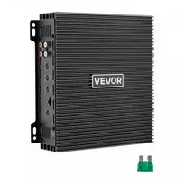 Koduva VEVOR 2 kanalų tiltuojamas automobilių garso stiprintuvas Class AB, 2 x 300 W / 2 x 600 W, Titanium Gray