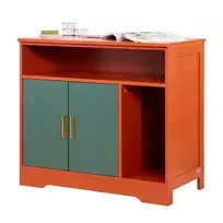VEVOR Kačių kraiko dėžės spintelė, 79,2 cm, su lentyna ir saugykla, raudonos ir žalios spalvos