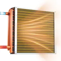 Koduva VEVOR vandens–oro šilumokaitis 457 x 457 mm, 120K BTU, variniai vamzdeliai, aliuminio briaunos