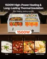 Šildomas bufetas 1500 W