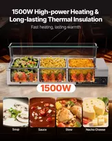 Šildomas bufetas 1500 W