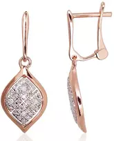 Diamond Sky Jewelry Auksiniai auskarai su deimantais „Melisandra II“