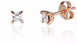 Diamond Sky Jewelry Auksiniai auskarai su deimantais „Solitaras“