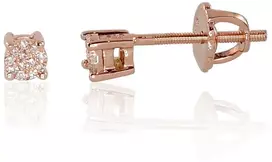 Diamond Sky Jewelry Auksiniai auskarai su deimantais „Bridget III“