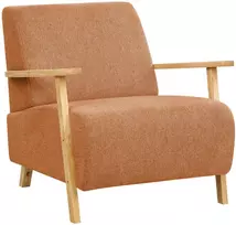 Fotelis Beliani Fotel LESJA oranžinės spalvos