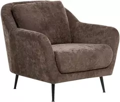 Sofa Beliani Trijų vietų svetainės baldų komplektas EIBY, šenilio audinys, tamsiai rudas