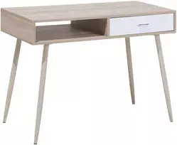 Beliani Rašomasis stalas DEORA, šviesiai rudas, 100 cm x 48 cm, su stalčiais