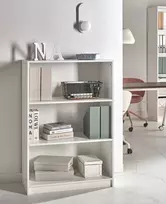 Beliani Knygų lentyna 3 lentynos ZEHNA 117 cm Balta