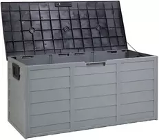 Beliani Sodo dėžė LOCARNO 112 cm 50 cm pilka