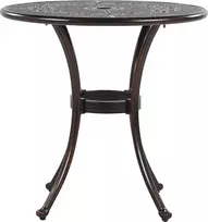 Beliani Bistro staliukas BOVINO 65 cm metalinis tamsiai rudas