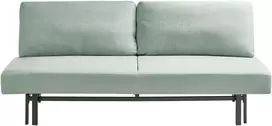 Beliani Trivietė išskleidžiama sofa ROYKKA šviesiai žalia